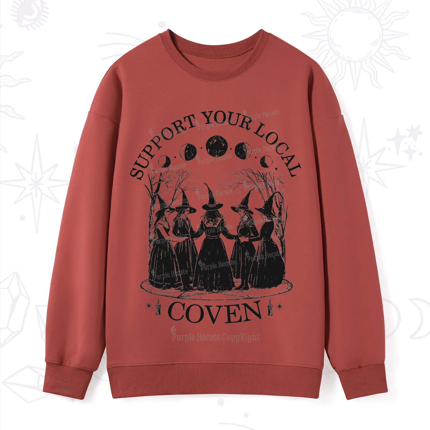 Purplehecate Support Your Local Coven Sweatshirt