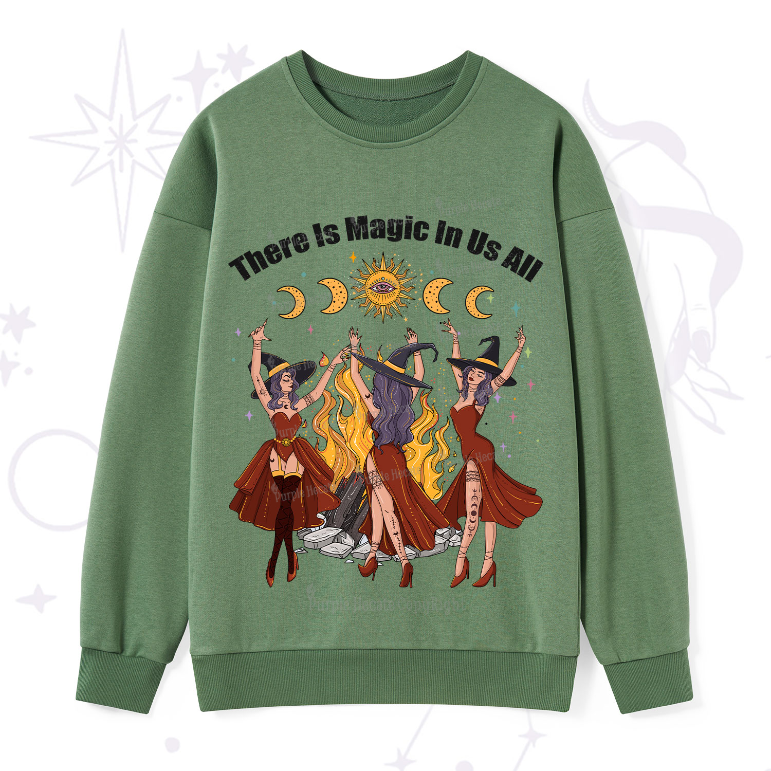 Purplehecate There Is Magic In Us All Sweatshirt