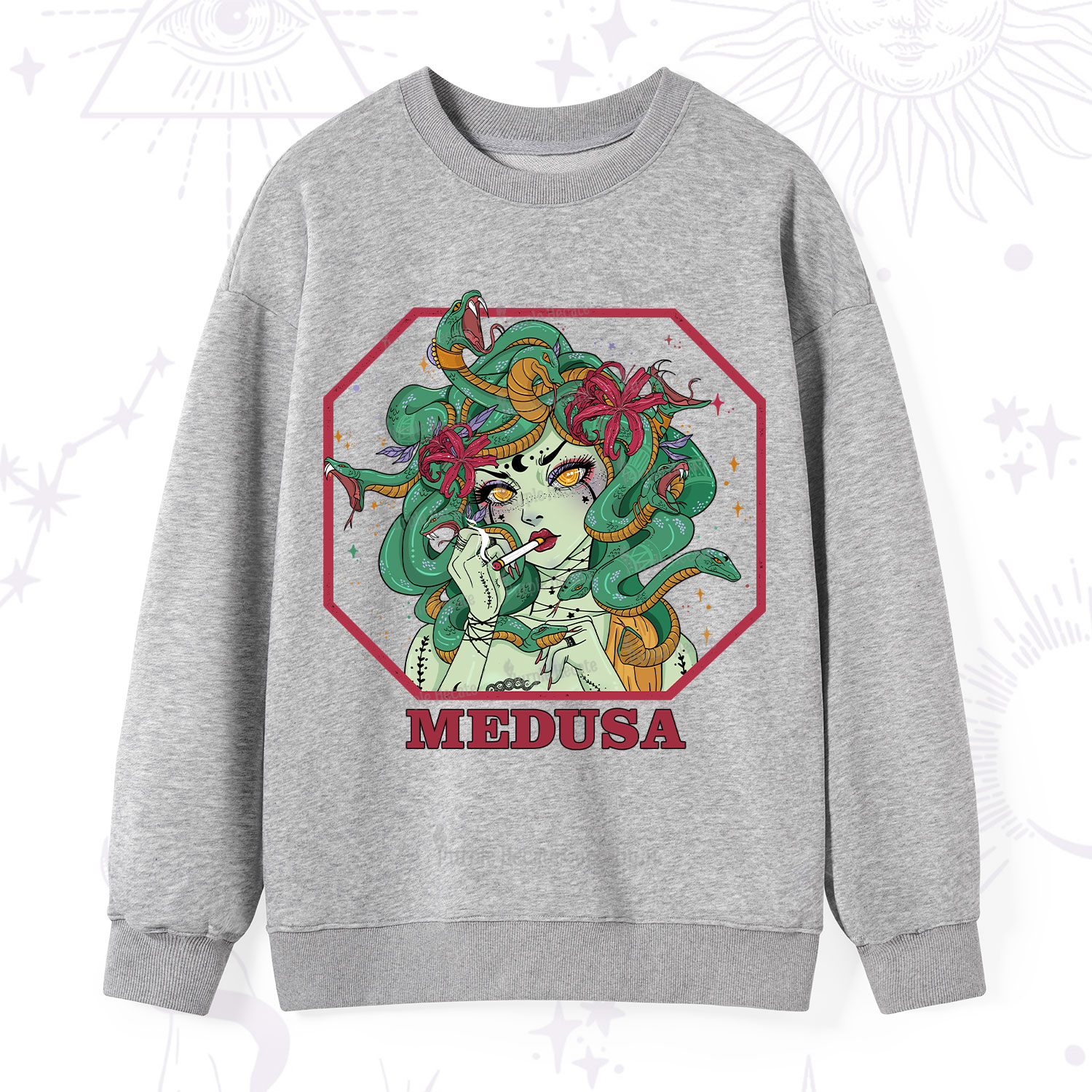 Purplehecate The Greek Goddess Medusa Sweatshirt