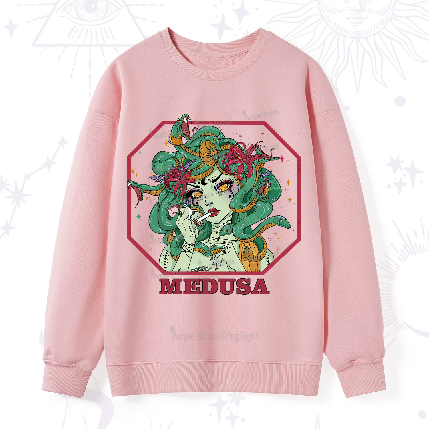 Purplehecate The Greek Goddess Medusa Sweatshirt