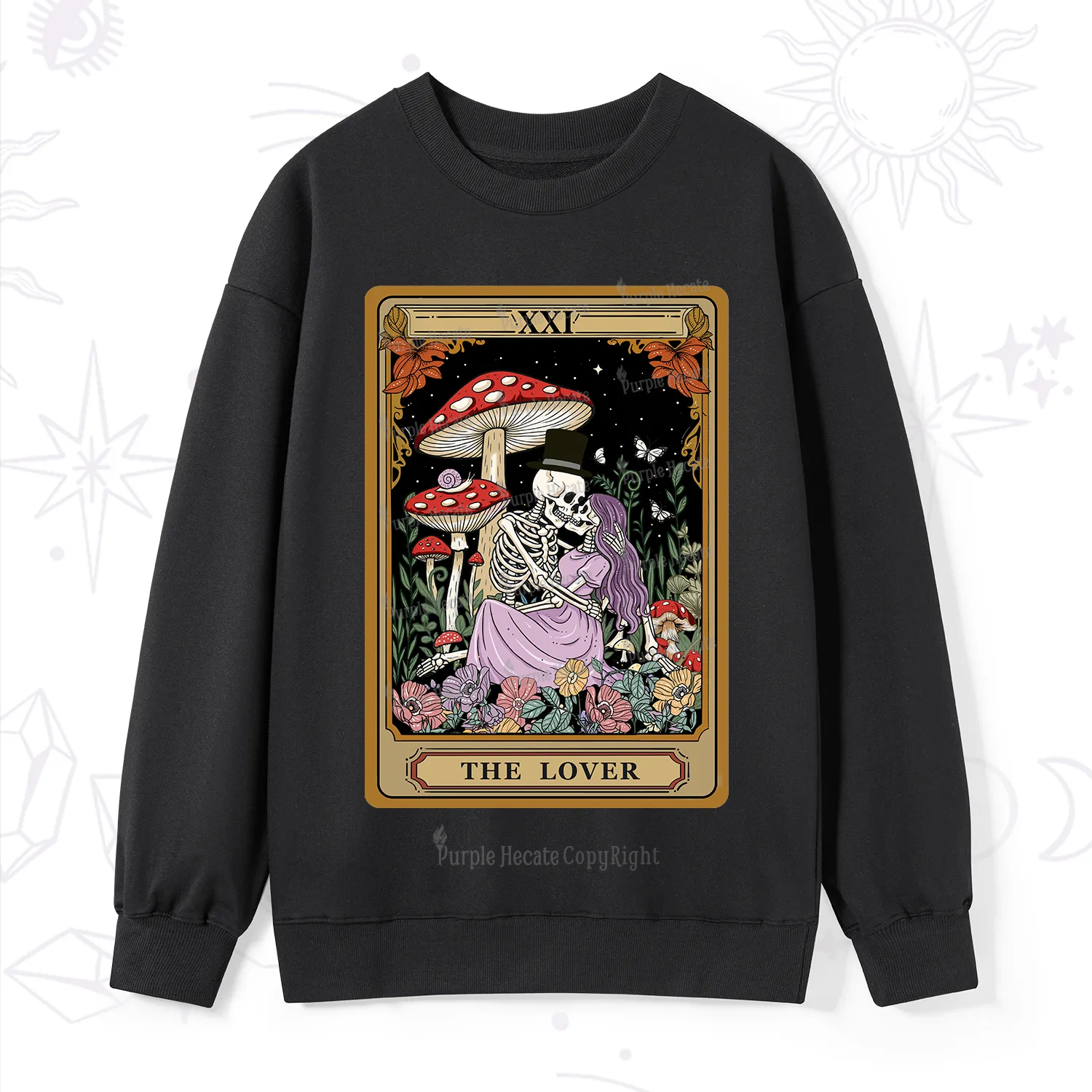 Purplehecate The Vintage Lover Tarot Sweatshirt
