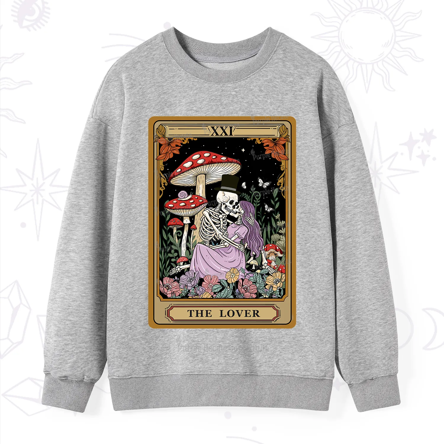 Purplehecate The Vintage Lover Tarot Sweatshirt