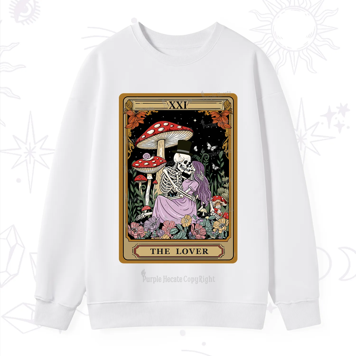 Purplehecate The Vintage Lover Tarot Sweatshirt