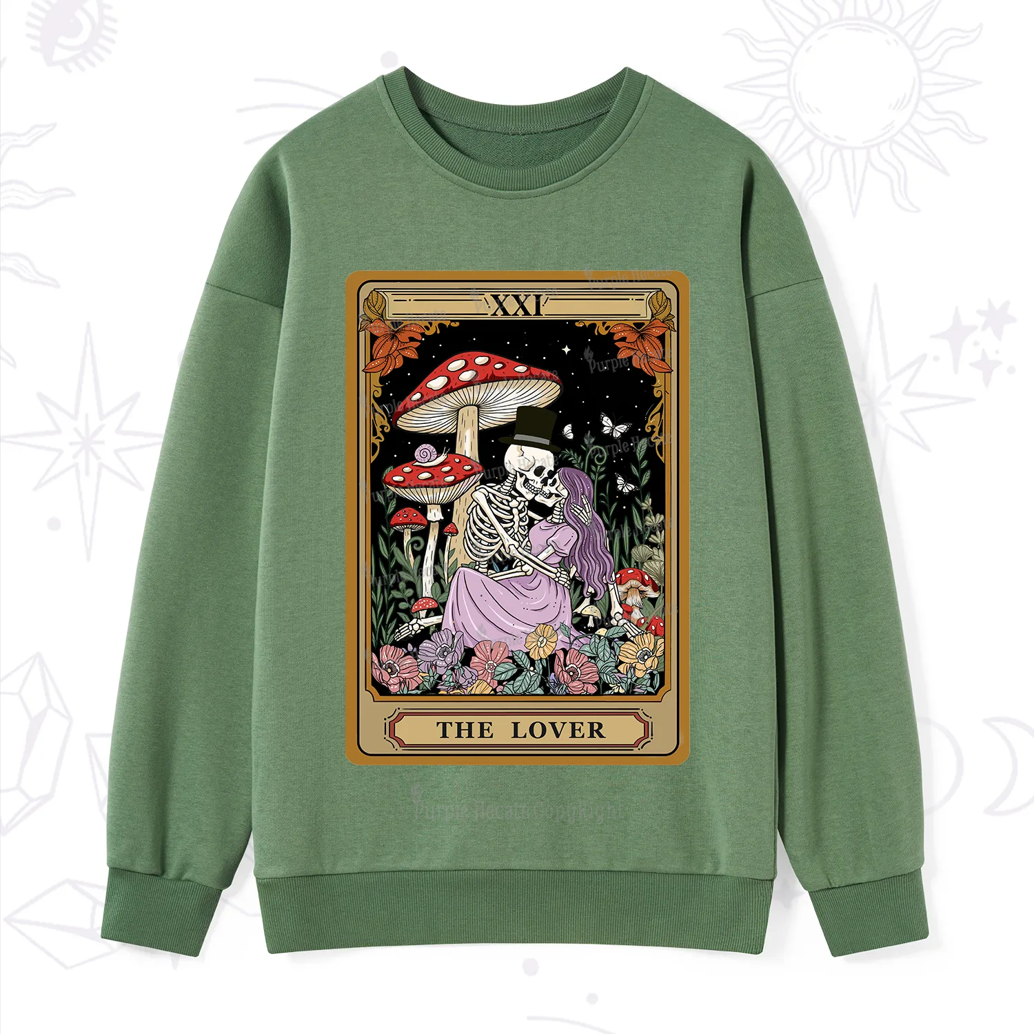 Purplehecate The Vintage Lover Tarot Sweatshirt