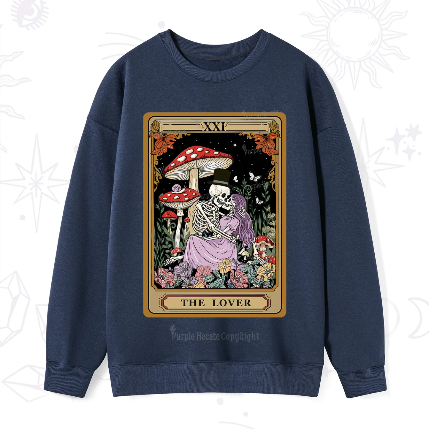 Purplehecate The Vintage Lover Tarot Sweatshirt