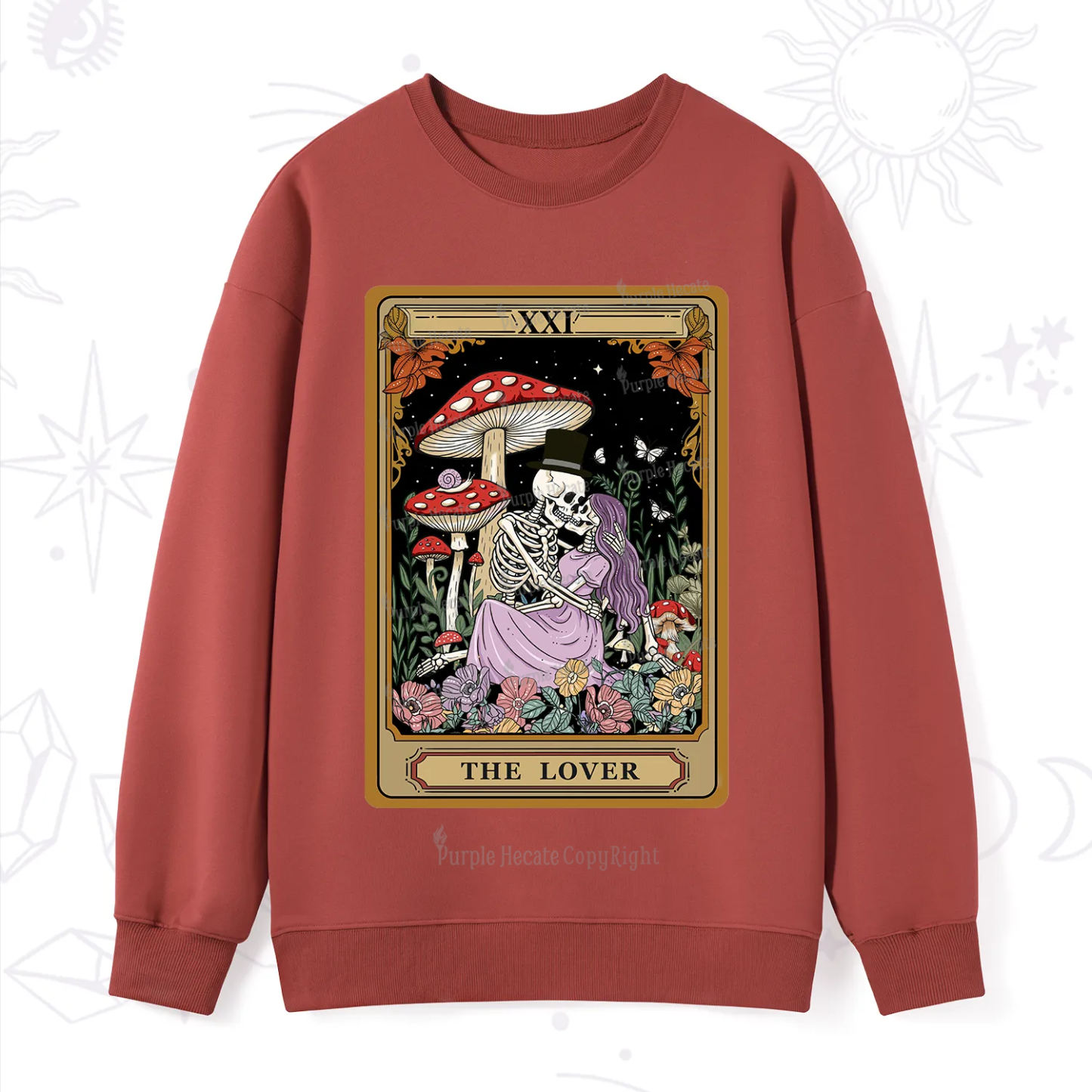 Purplehecate The Vintage Lover Tarot Sweatshirt