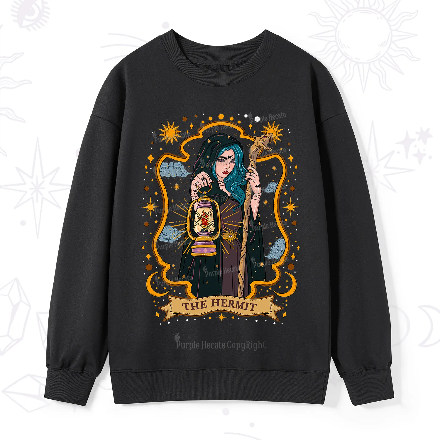Purplehecate The Hermit Goddess Sweatshirt