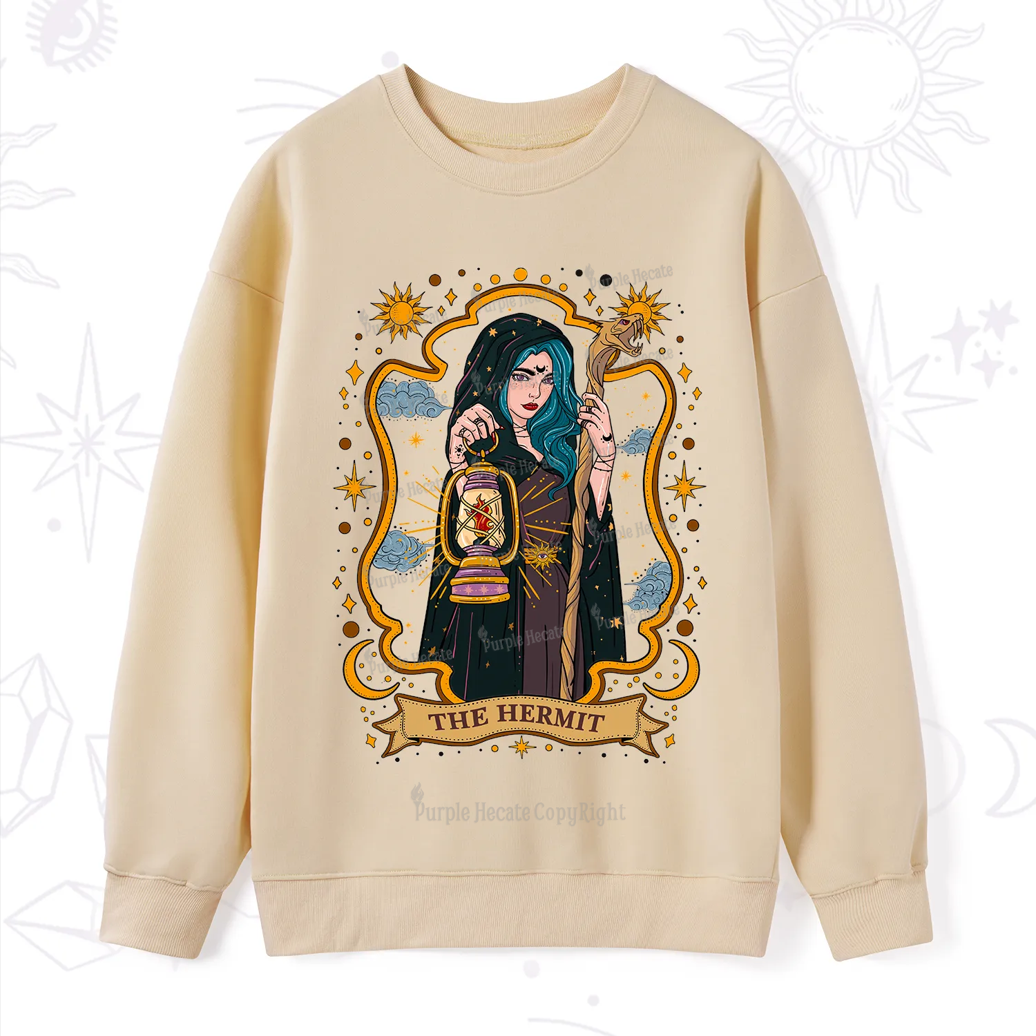Purplehecate The Hermit Goddess Sweatshirt