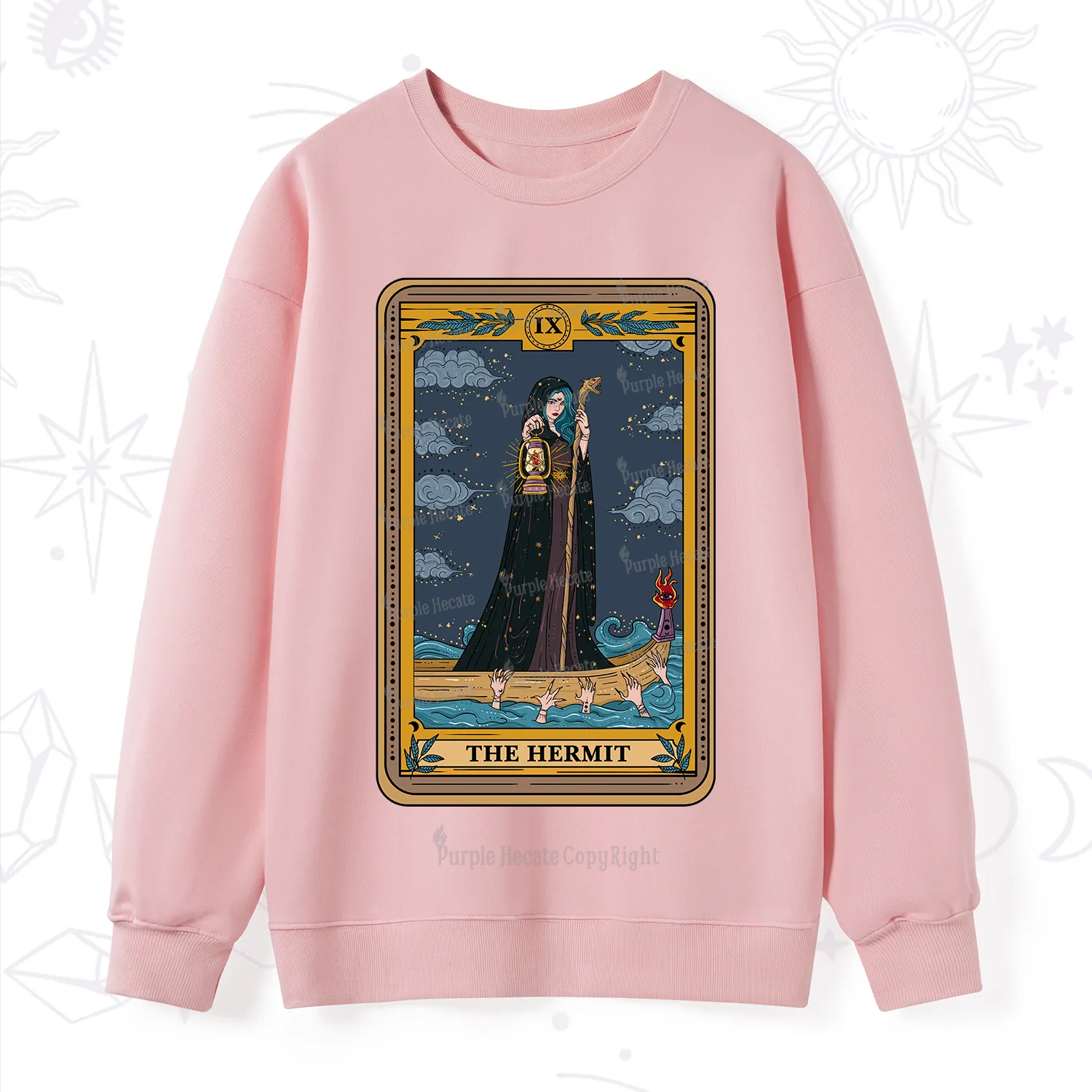 Purplehecate The Hermit Goddess Tarot Sweatshirt