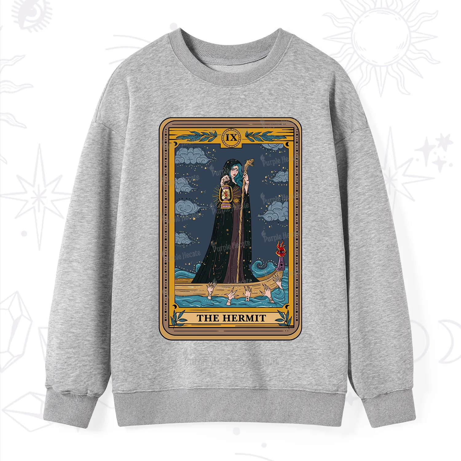 Purplehecate The Hermit Goddess Tarot Sweatshirt