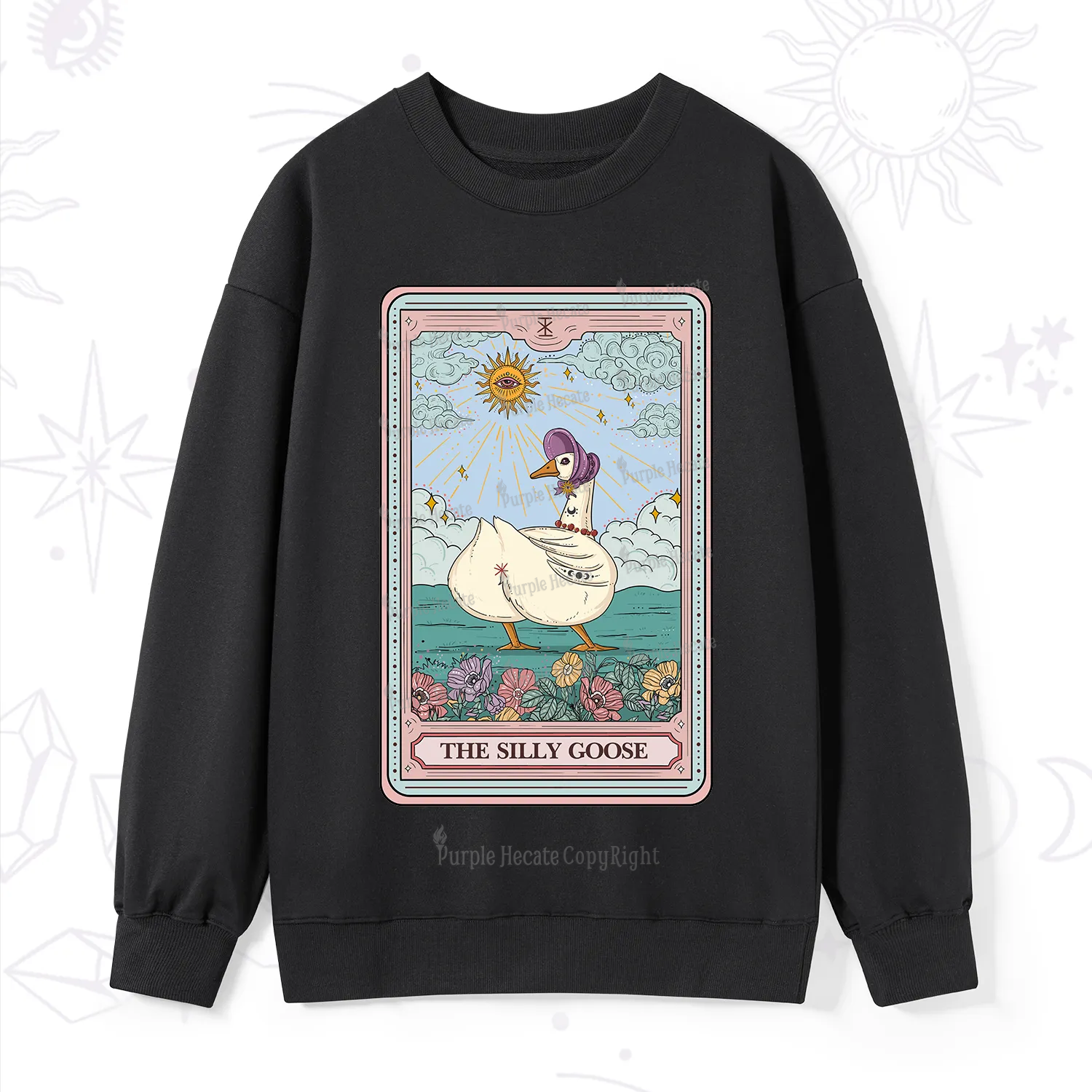 Purplehecate The Silly Goose Tarot Sweatshirt