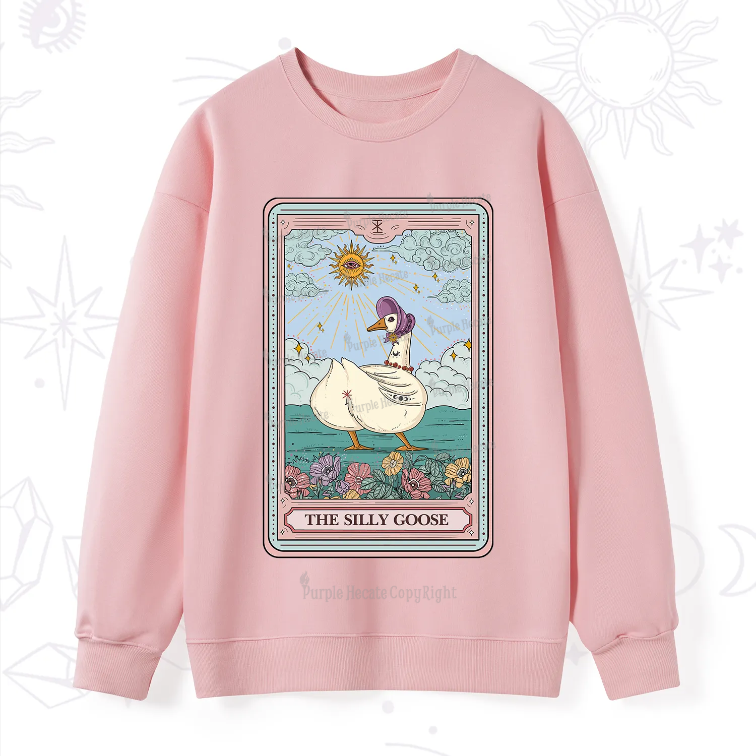 Purplehecate The Silly Goose Tarot Sweatshirt
