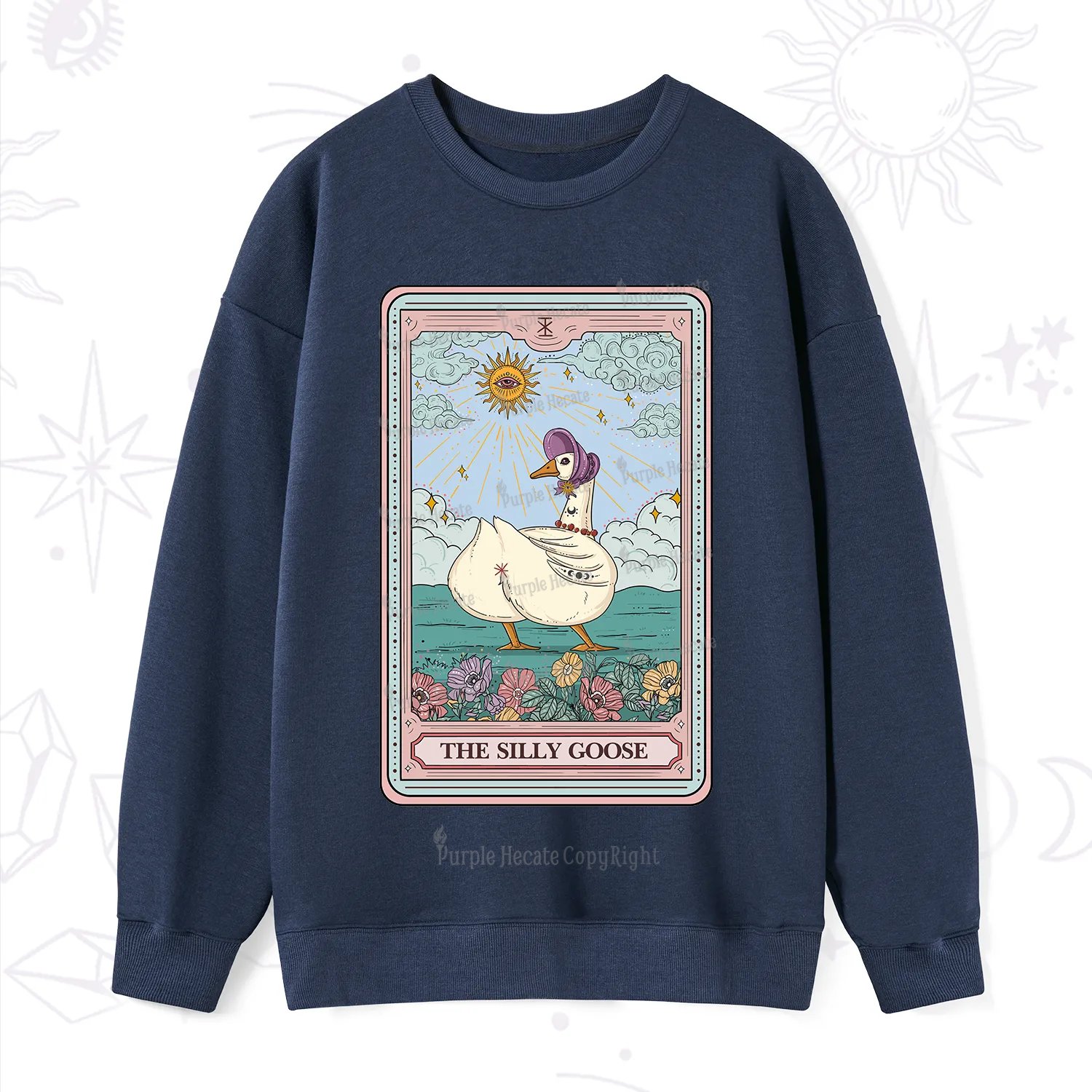 Purplehecate The Silly Goose Tarot Sweatshirt