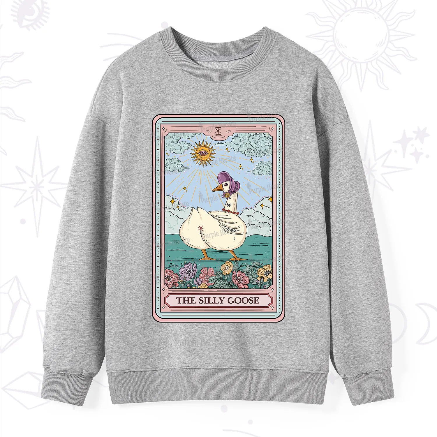 Purplehecate The Silly Goose Tarot Sweatshirt