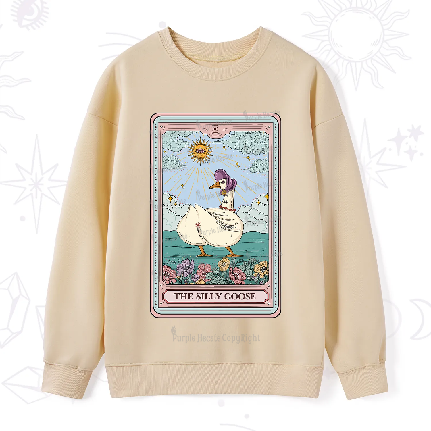 Purplehecate The Silly Goose Tarot Sweatshirt