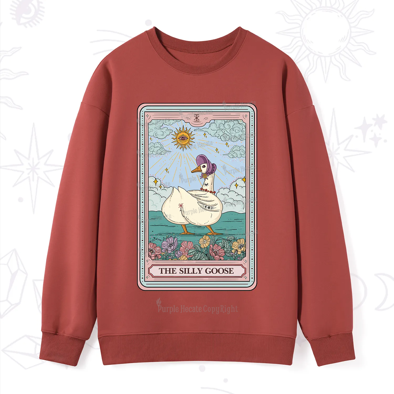 Purplehecate The Silly Goose Tarot Sweatshirt