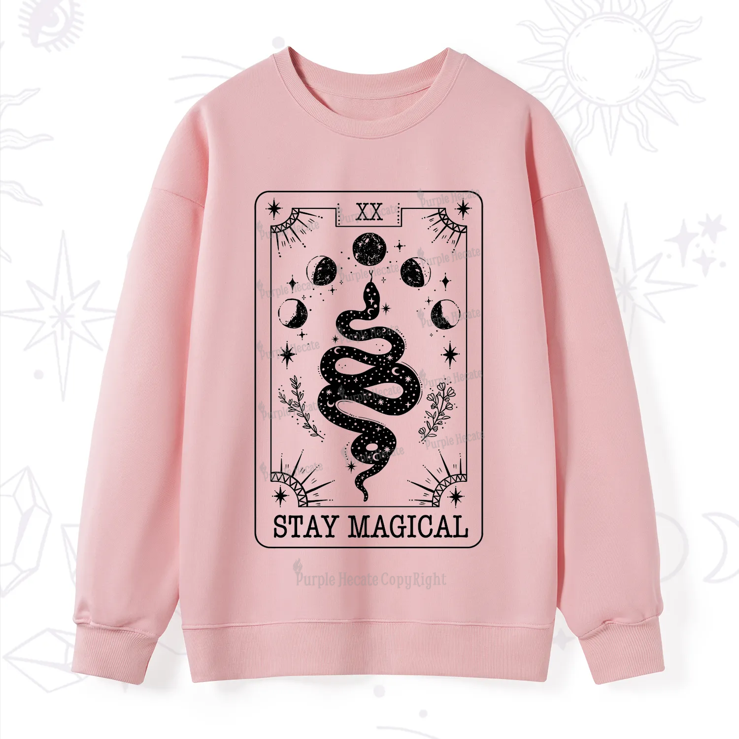 Purplehecate The Stay Magical Tarot Sweatshirt