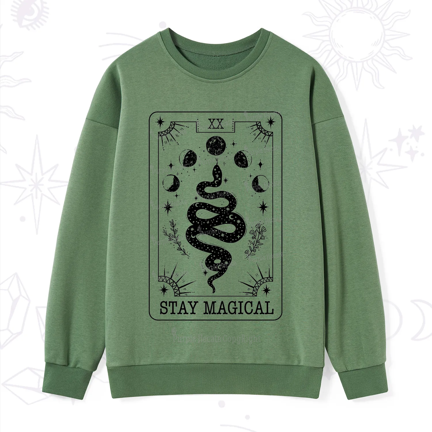 Purplehecate The Stay Magical Tarot Sweatshirt