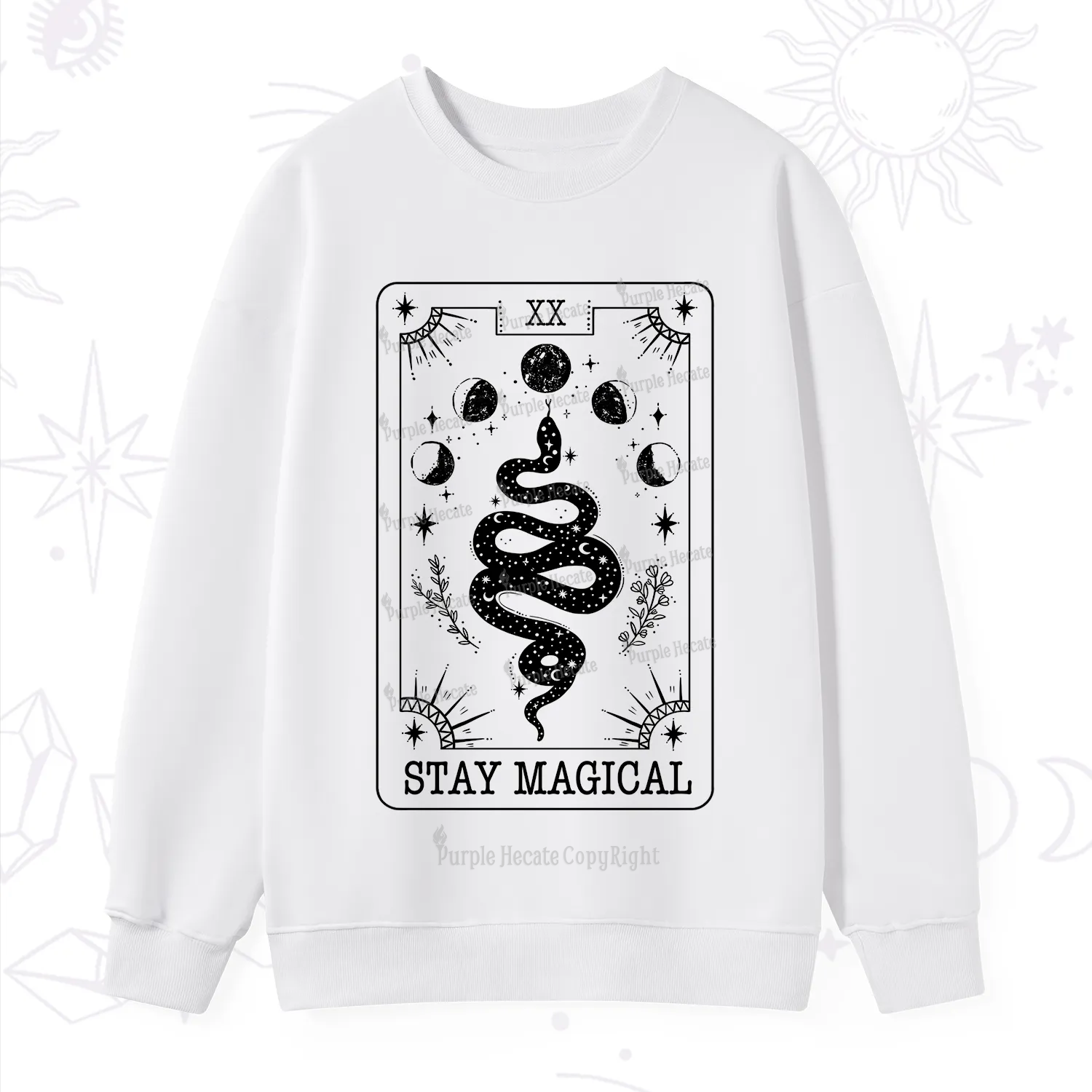 Purplehecate The Stay Magical Tarot Sweatshirt