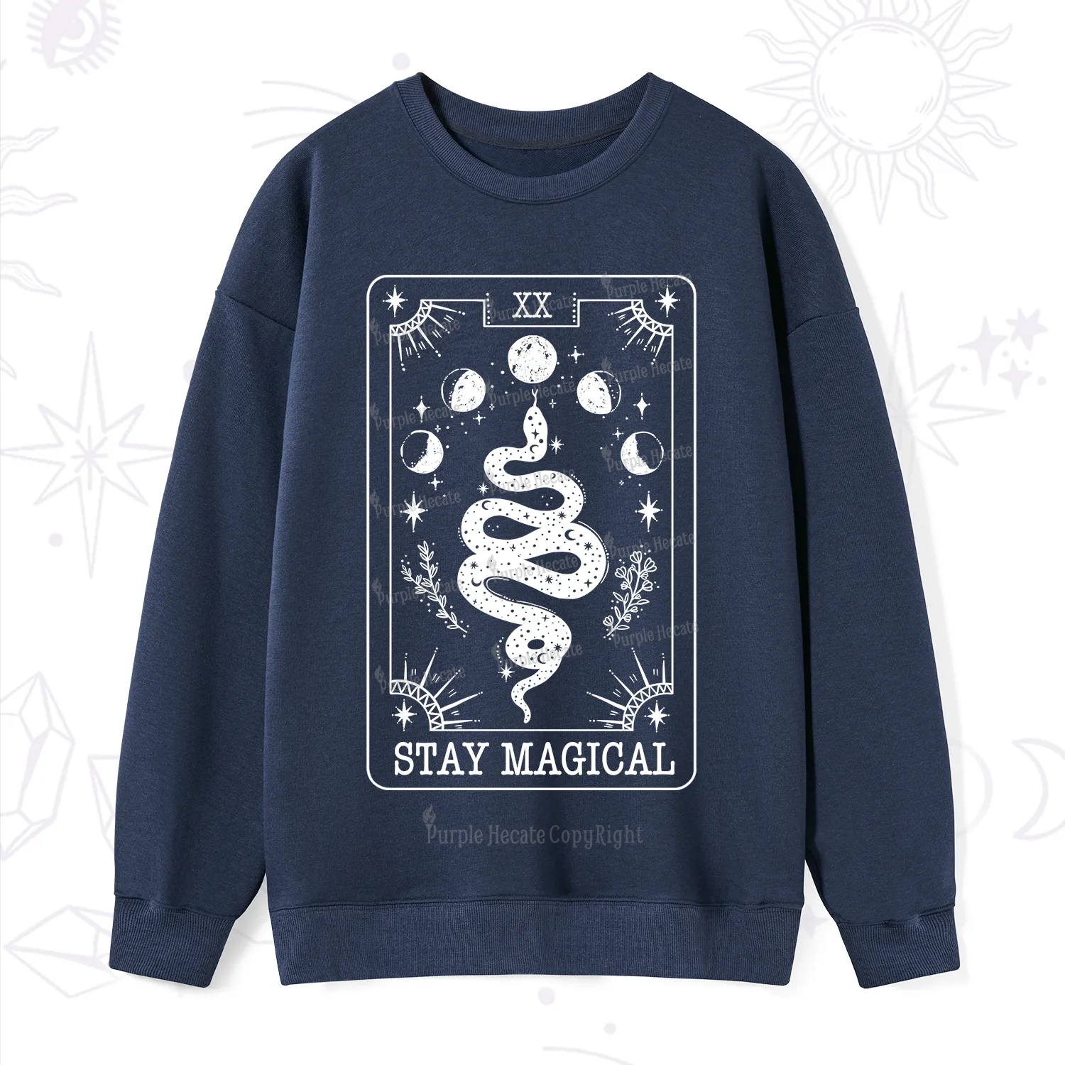 Purplehecate The Stay Magical Tarot Sweatshirt