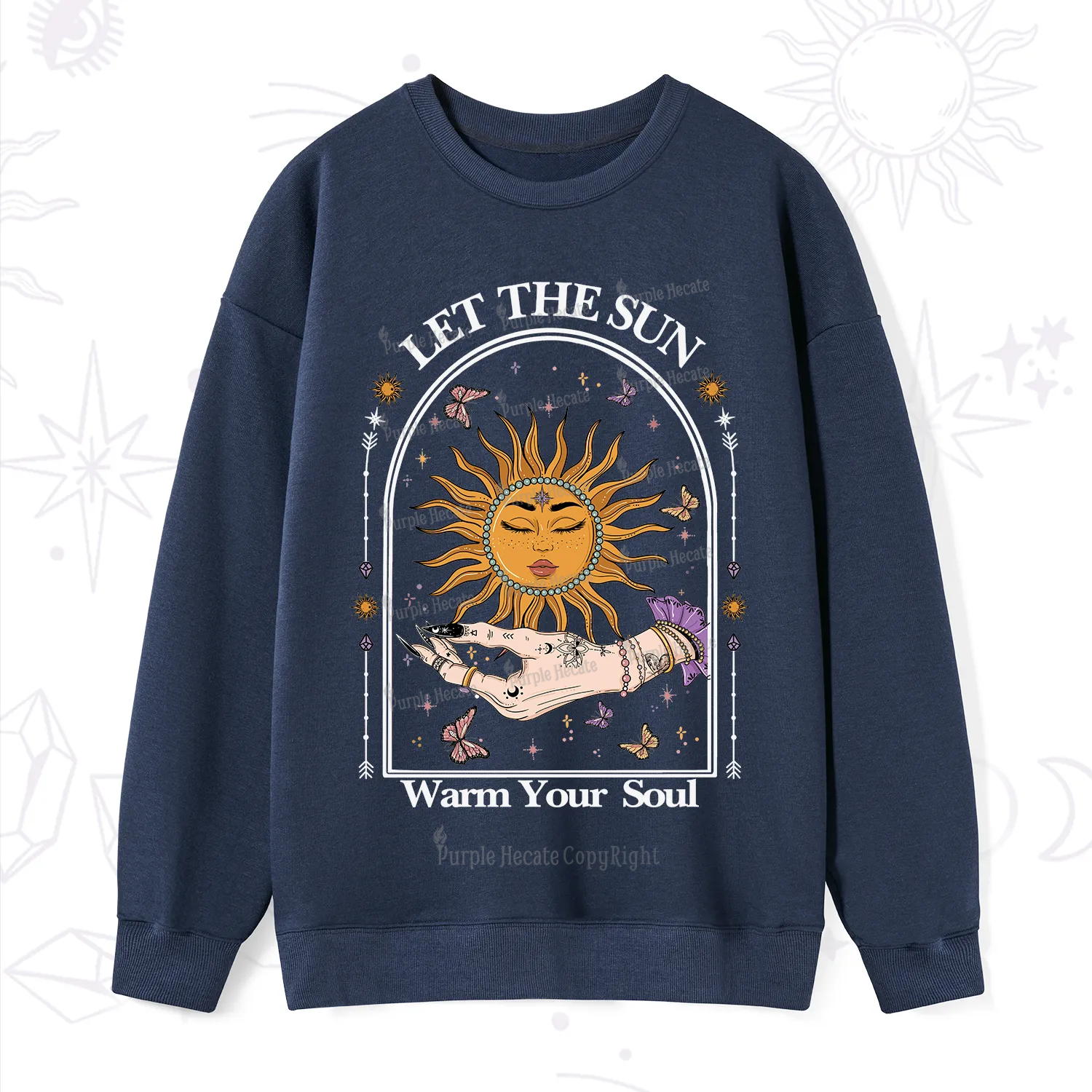 Purplehecate Let The Sun Warm Your Soul Sweatshirt