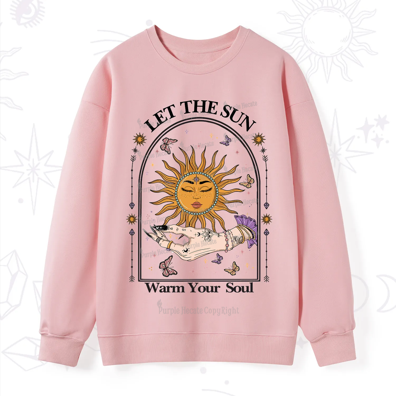 Purplehecate Let The Sun Warm Your Soul Sweatshirt