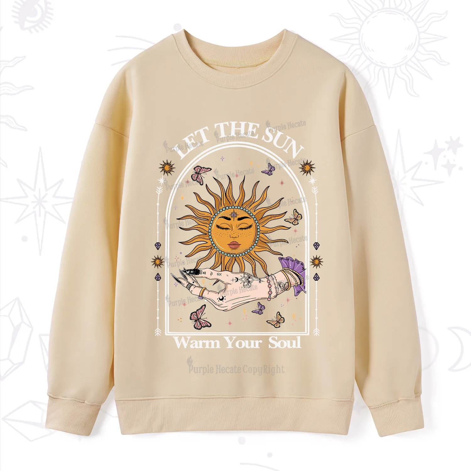 Purplehecate Let The Sun Warm Your Soul Sweatshirt