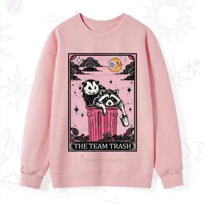 Purplehecate The Team Trash Raccoon & Possum Tarot Sweatshirt