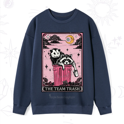 Purplehecate The Team Trash Raccoon & Possum Tarot Sweatshirt