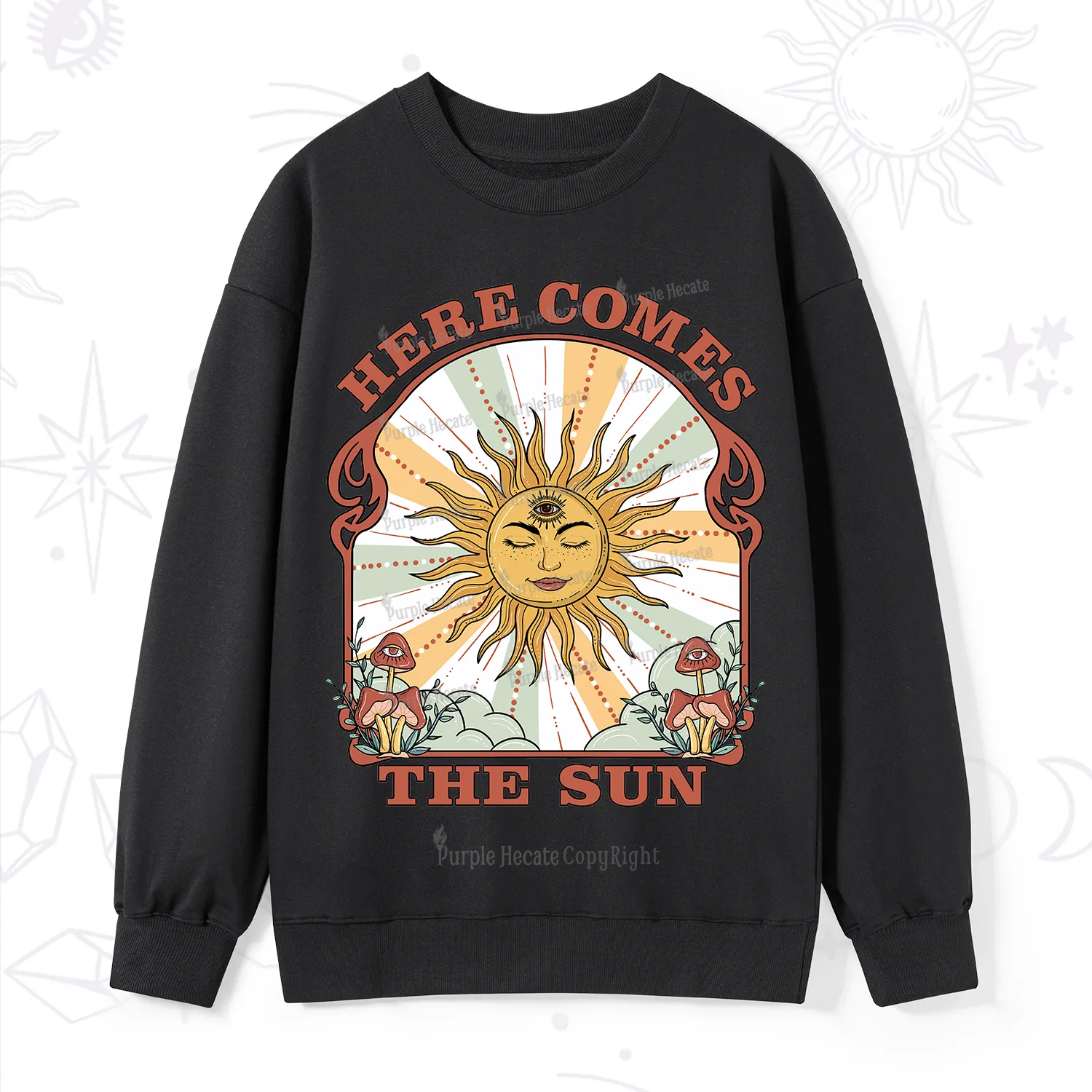 PurplehecateHere Comes The Sun Sweatshirt