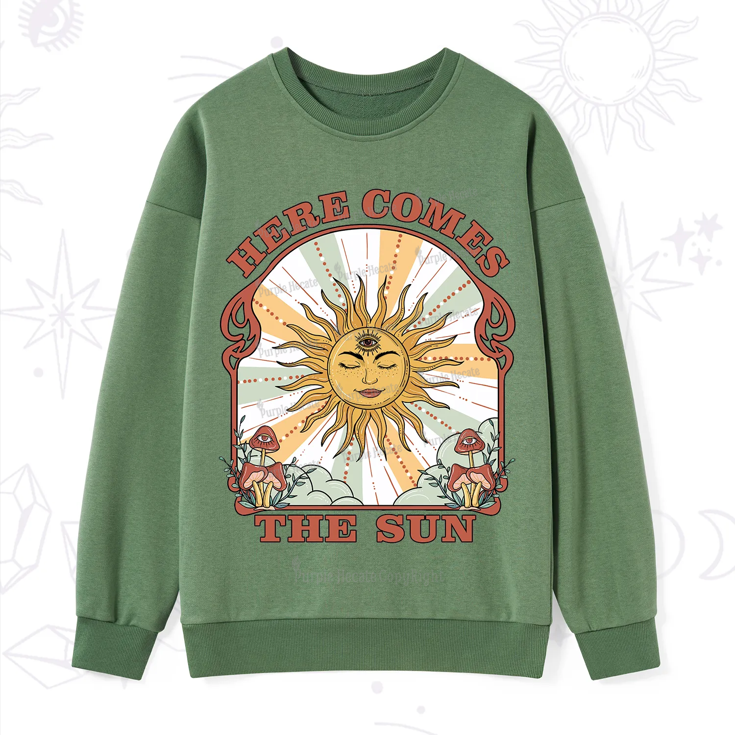 PurplehecateHere Comes The Sun Sweatshirt