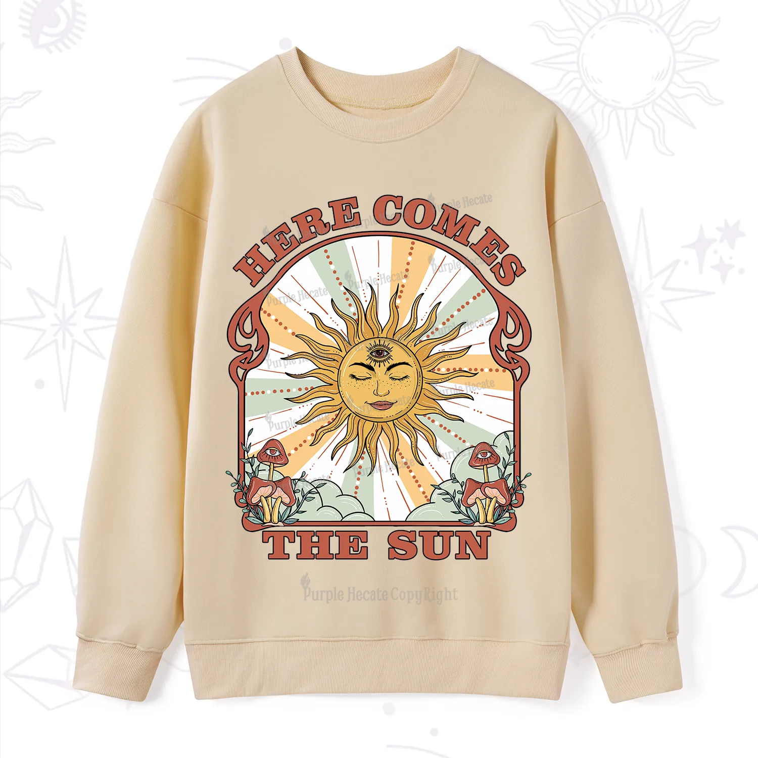 PurplehecateHere Comes The Sun Sweatshirt