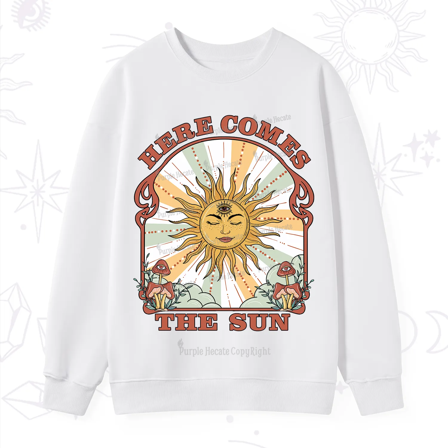 PurplehecateHere Comes The Sun Sweatshirt