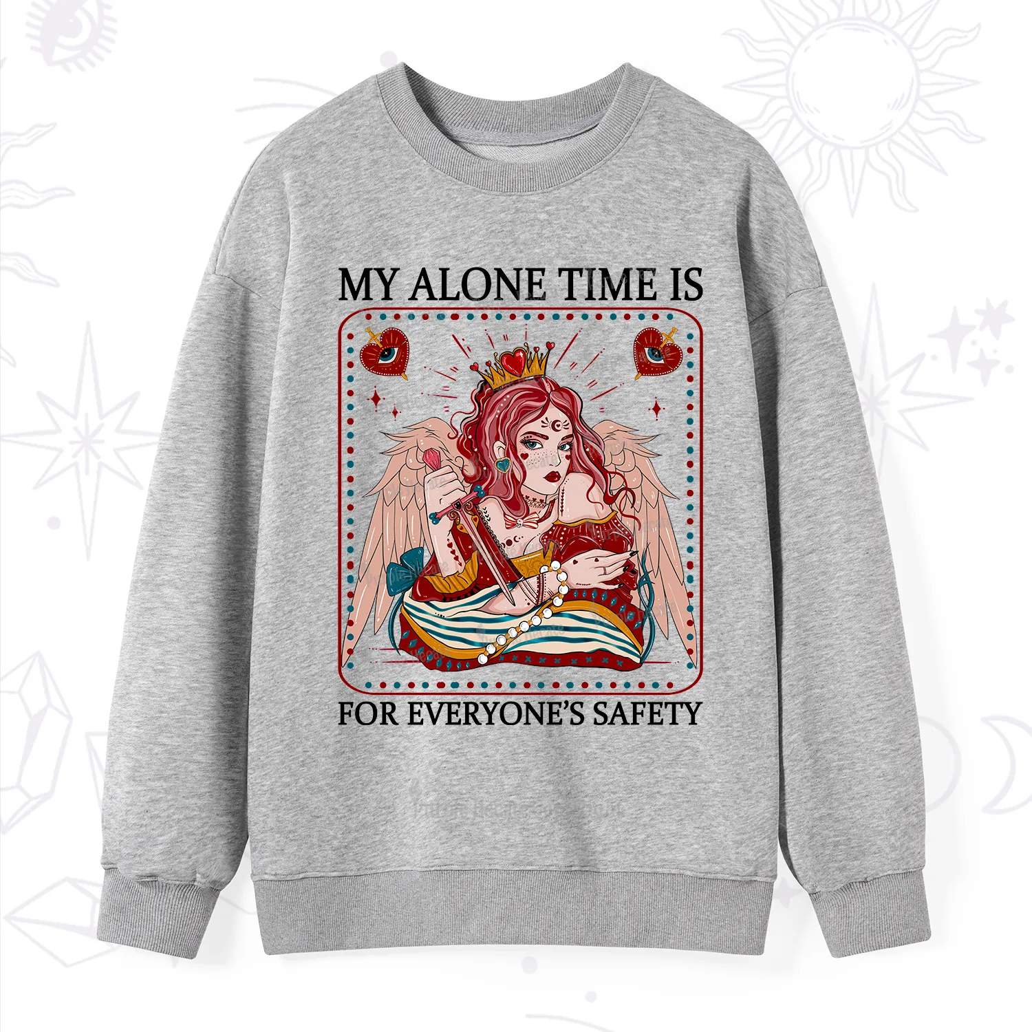 Purplehecate My Alone Time Is For Everyone's Safety Sweatshirt