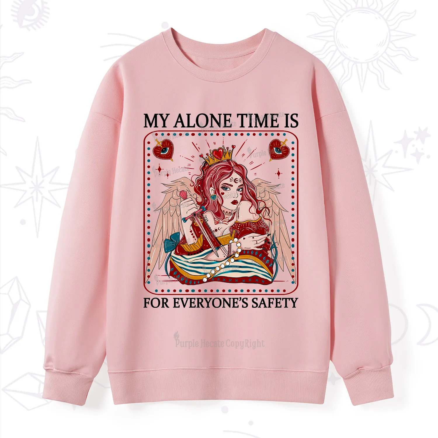 Purplehecate My Alone Time Is For Everyone's Safety Sweatshirt