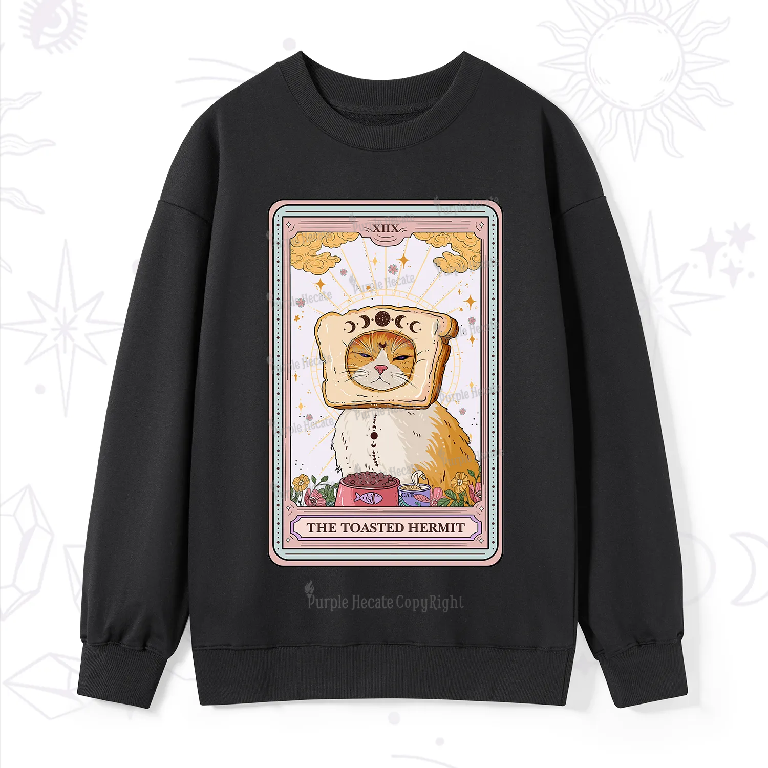 Purplehecate The Toasted Hermit Tarot Sweatshirt