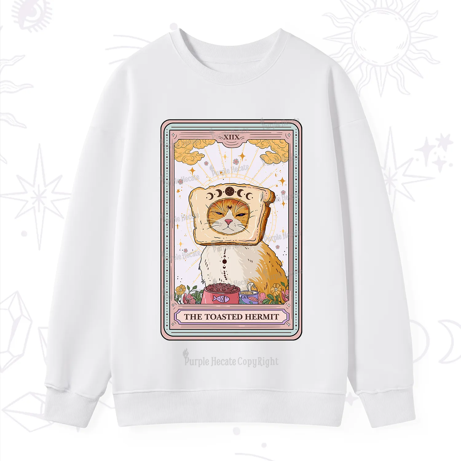 Purplehecate The Toasted Hermit Tarot Sweatshirt