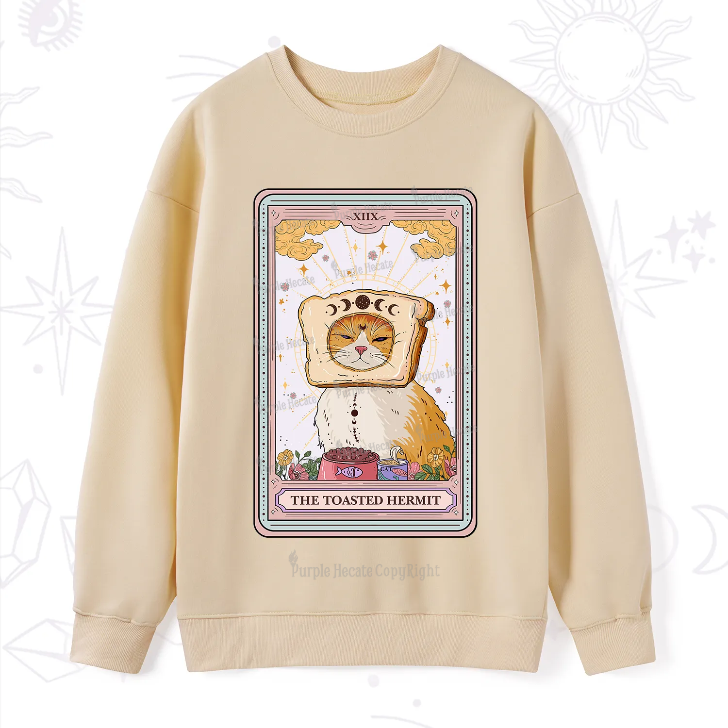 Purplehecate The Toasted Hermit Tarot Sweatshirt