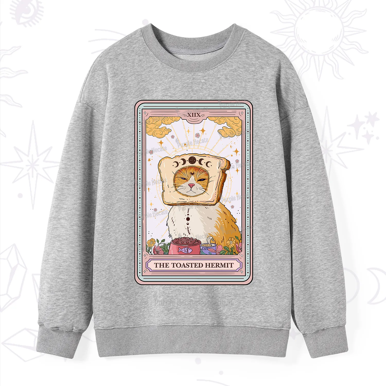 Purplehecate The Toasted Hermit Tarot Sweatshirt