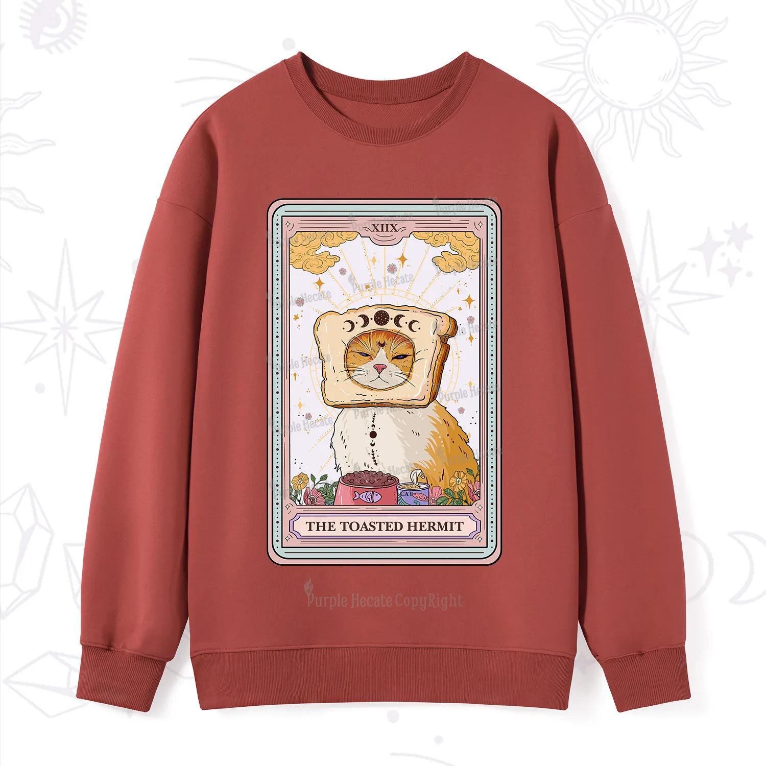 Purplehecate The Toasted Hermit Tarot Sweatshirt