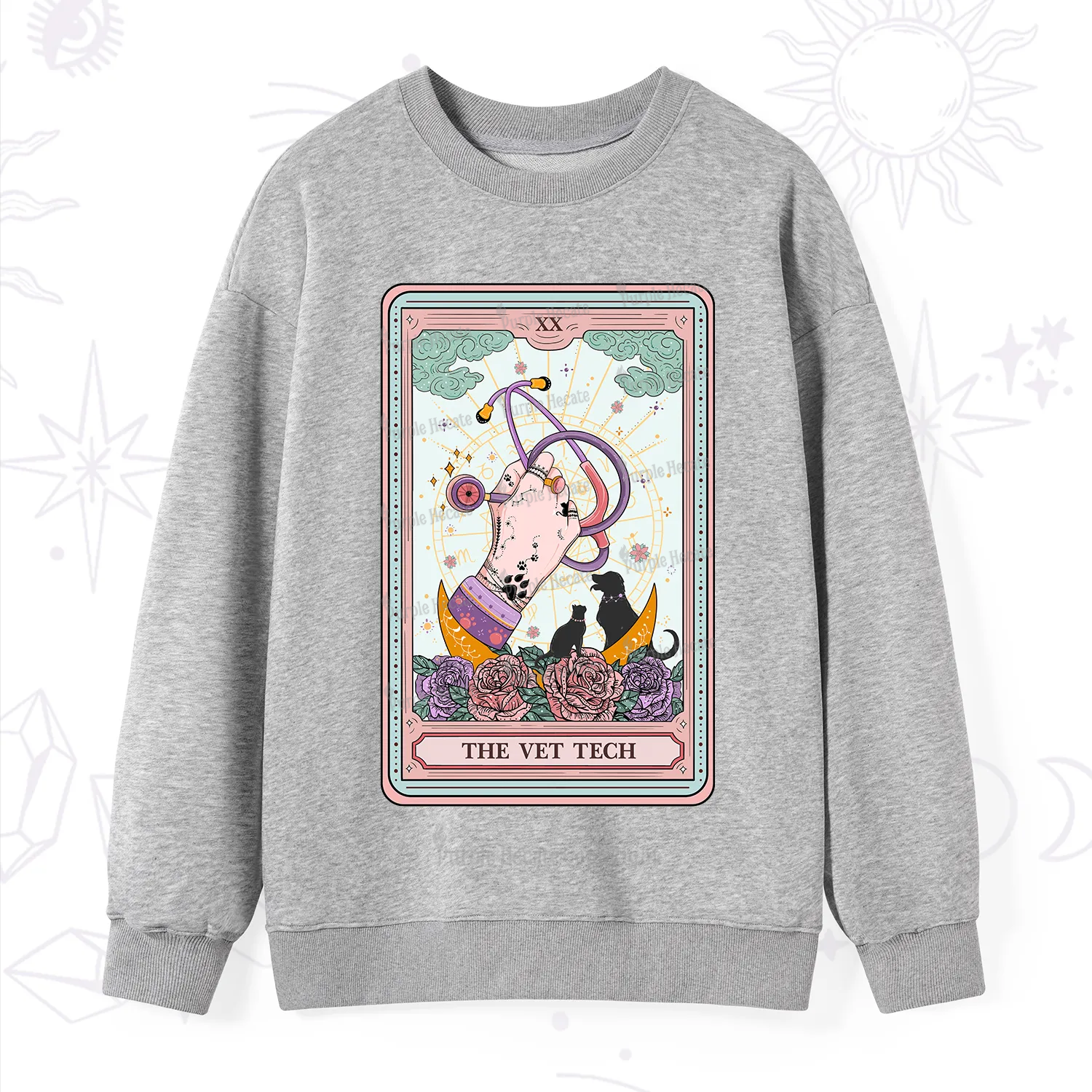 Purplehecate The Vet Tech Tarot Sweatshirt