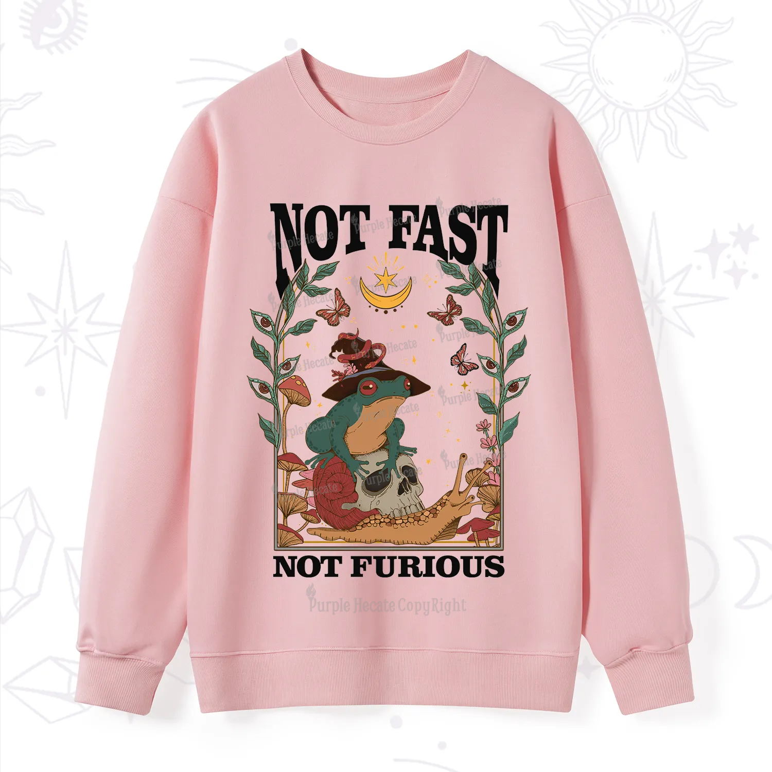 Purplehecate Not Fast Not Furious Sweatshirt