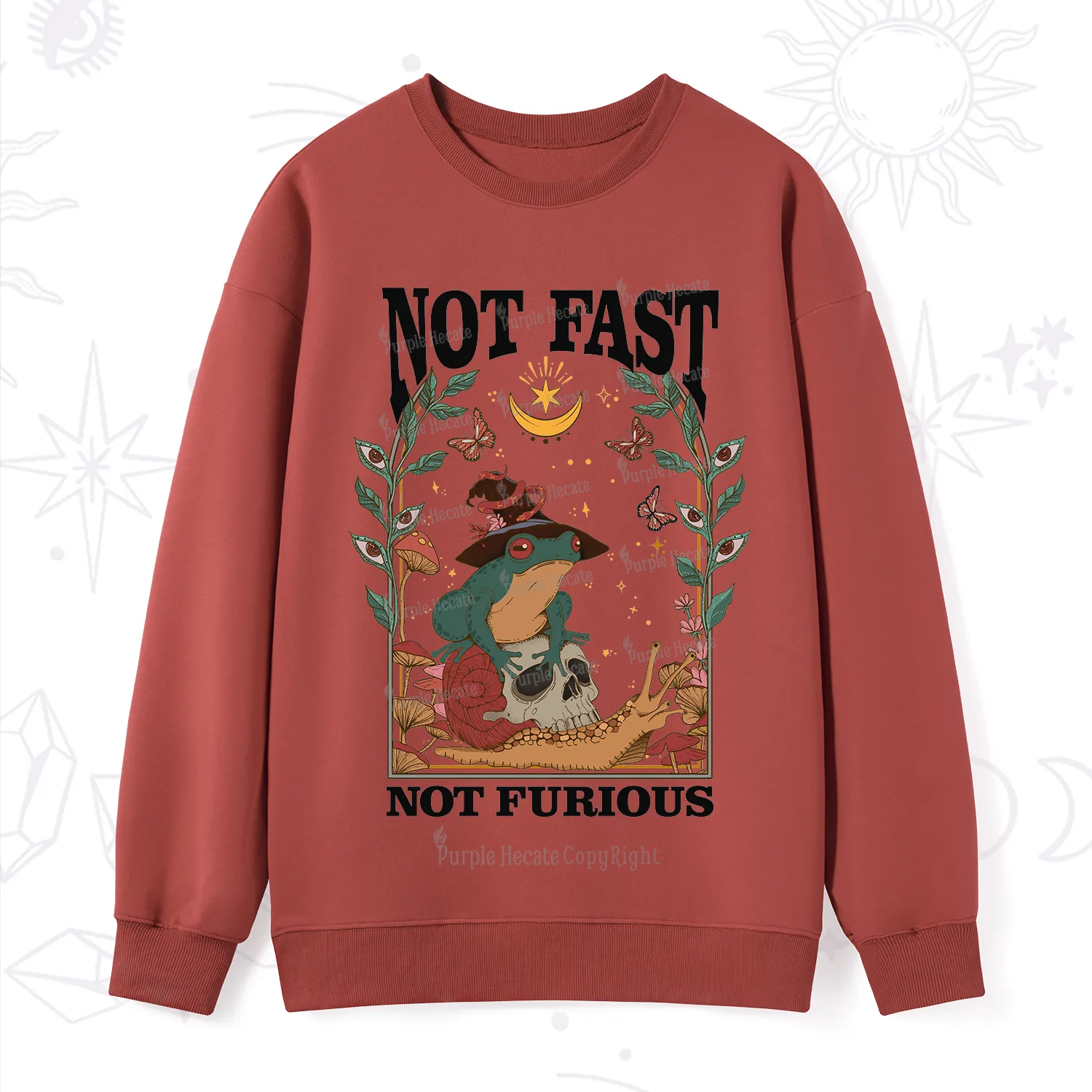 Purplehecate Not Fast Not Furious Sweatshirt