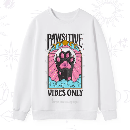 Purplehecate Pawsitive Vibes Only Sweatshirt