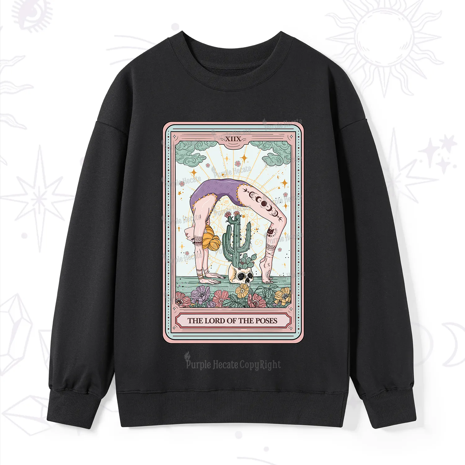 Purplehecate The Lord Of The Poses Tarot Sweatshirt