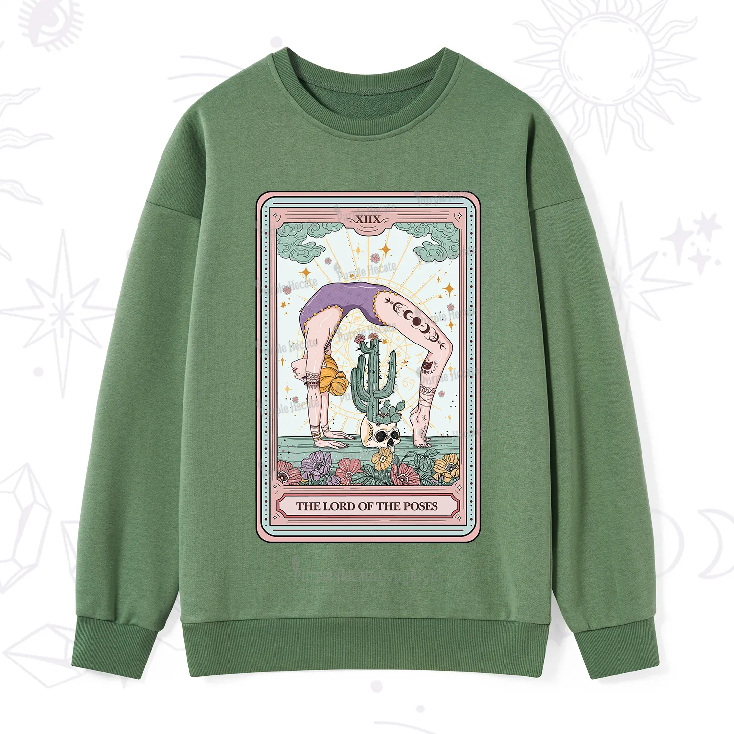 Purplehecate The Lord Of The Poses Tarot Sweatshirt