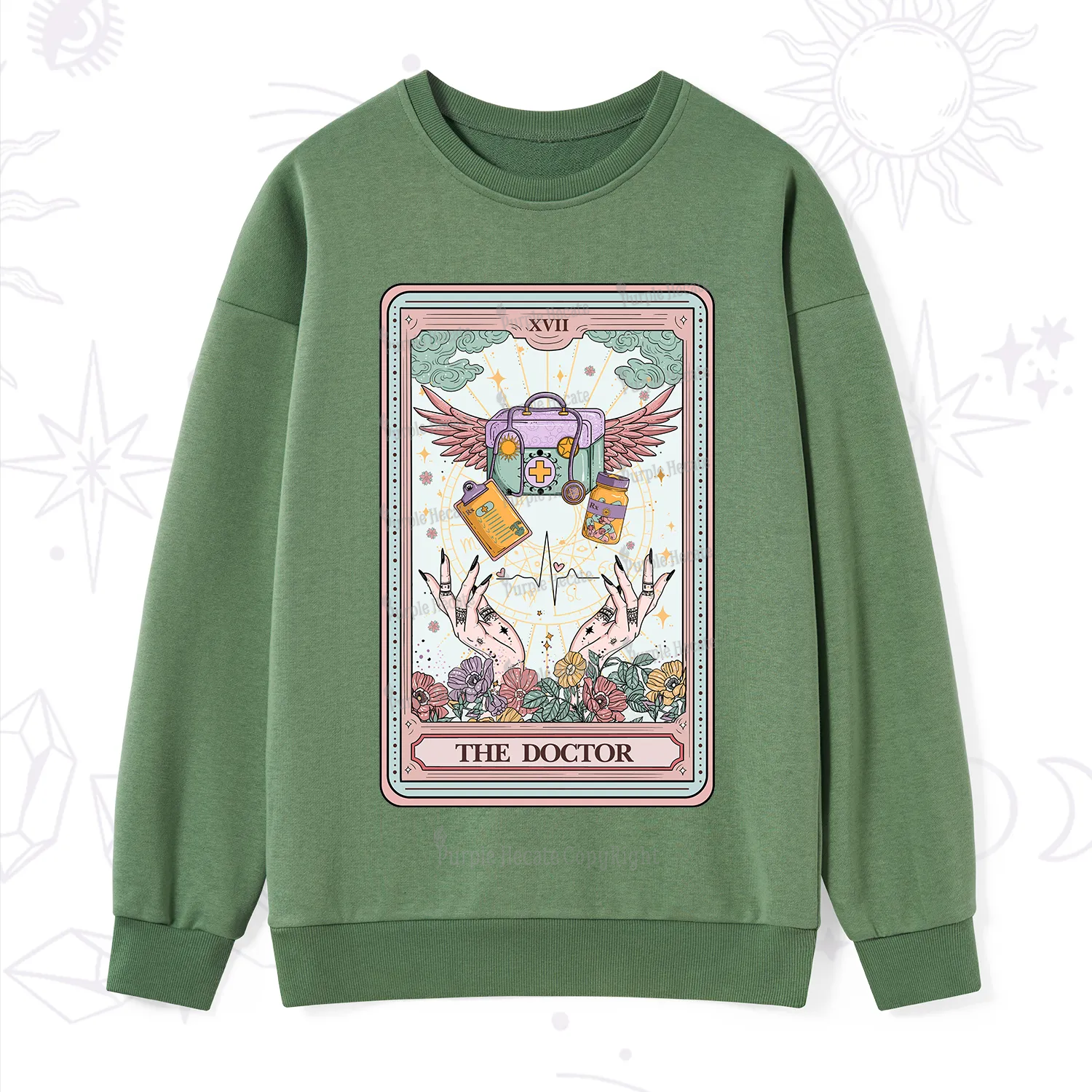 Purplehecate The Doctor Tarot Sweatshirt