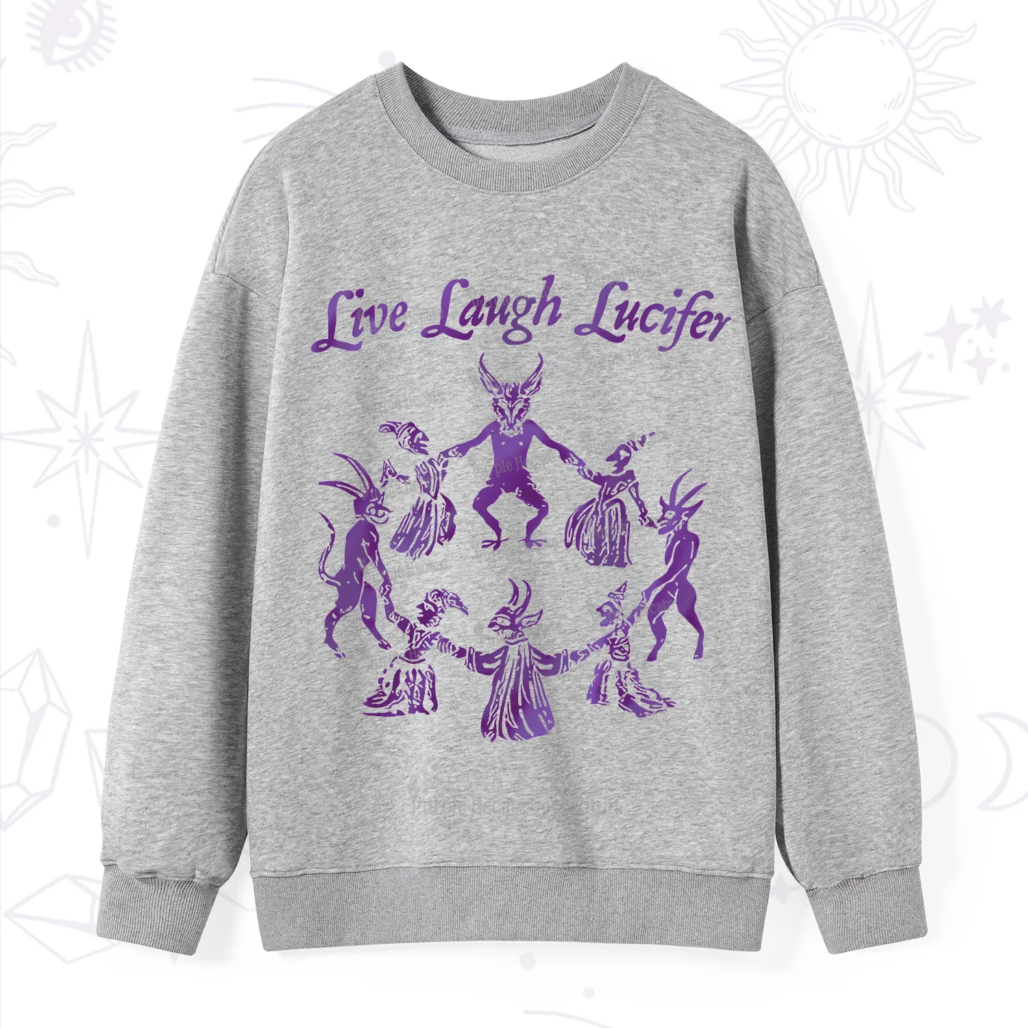Purplehecate Live Laugh Lucifer Satanic Sweatshirt