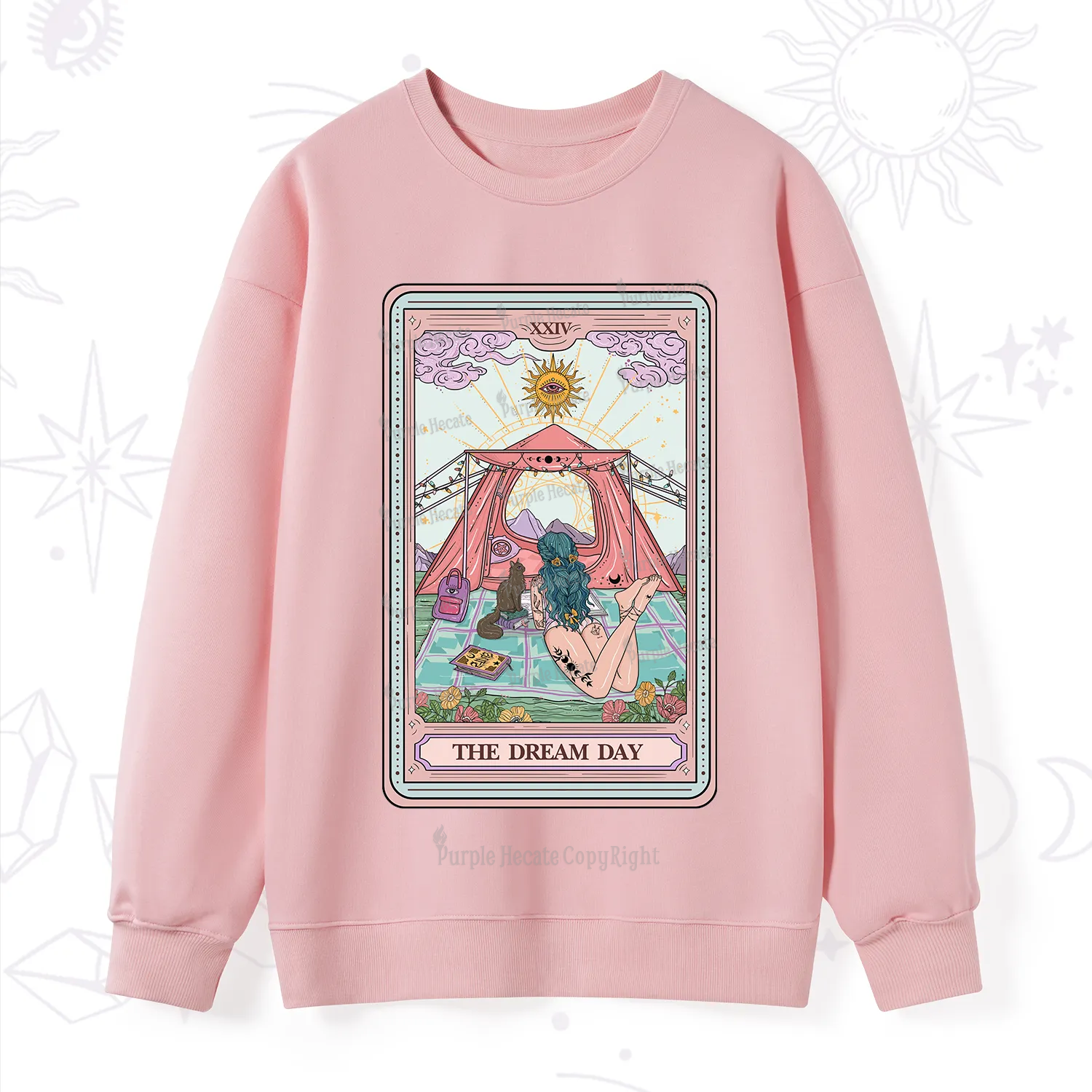 Purplehecate The Camp Lover Tarot Sweatshirt