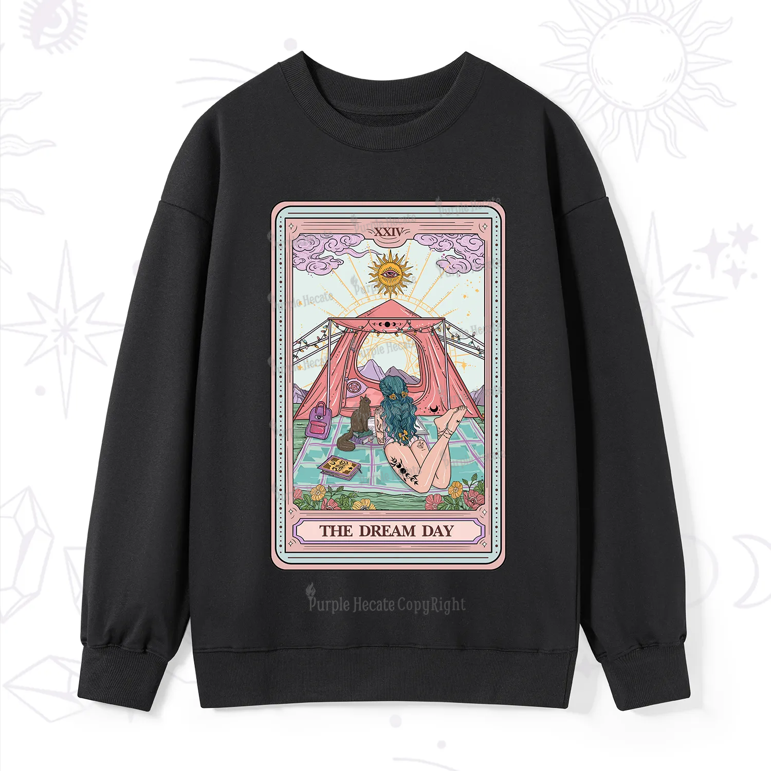 Purplehecate The Camp Lover Tarot Sweatshirt